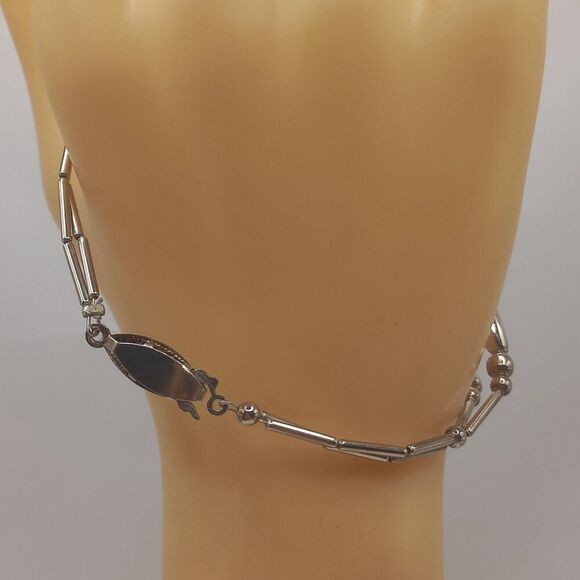 Navajo handmade sterling earrings bracelet - Picture 12 of 13